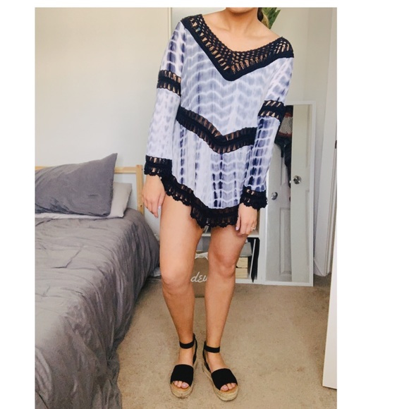 Tie dye swim cover up dress - Picture 2 of 4